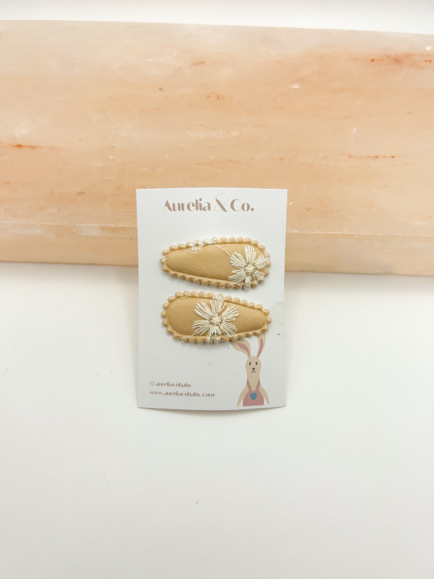 Embroidered Mini Barrettes