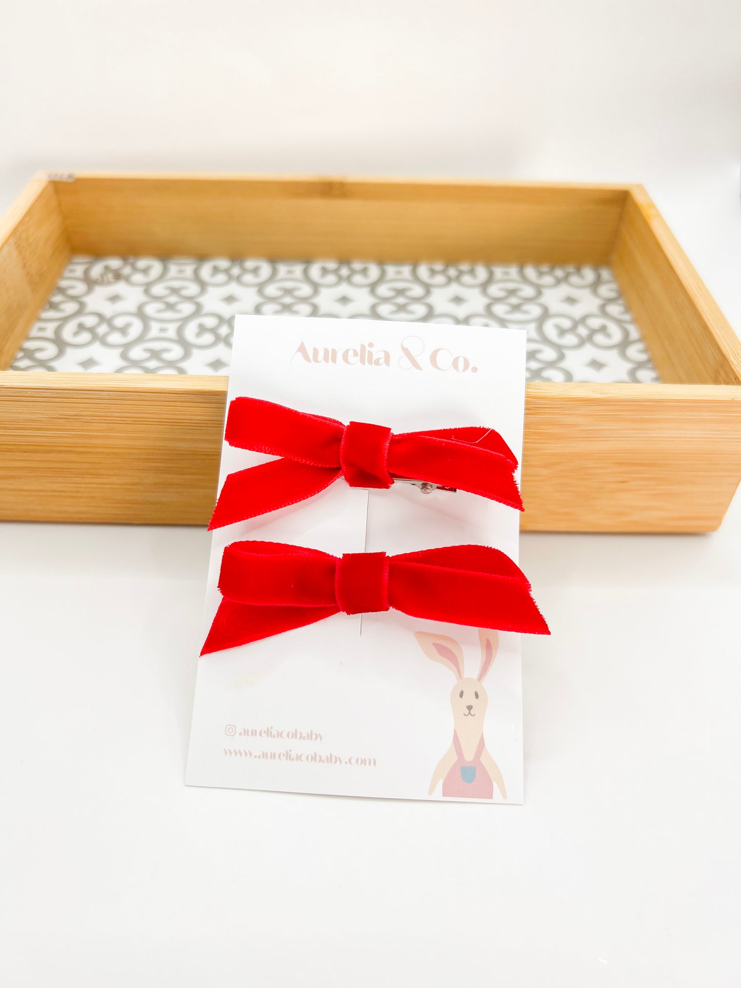 Skinny Velvet Bows