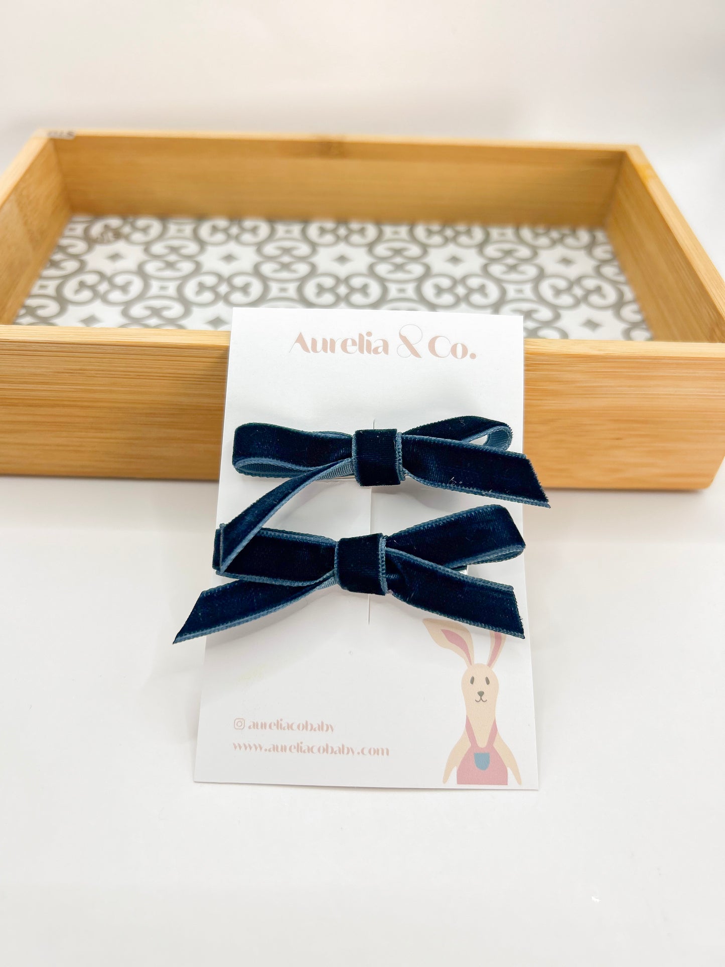 Skinny Velvet Bows