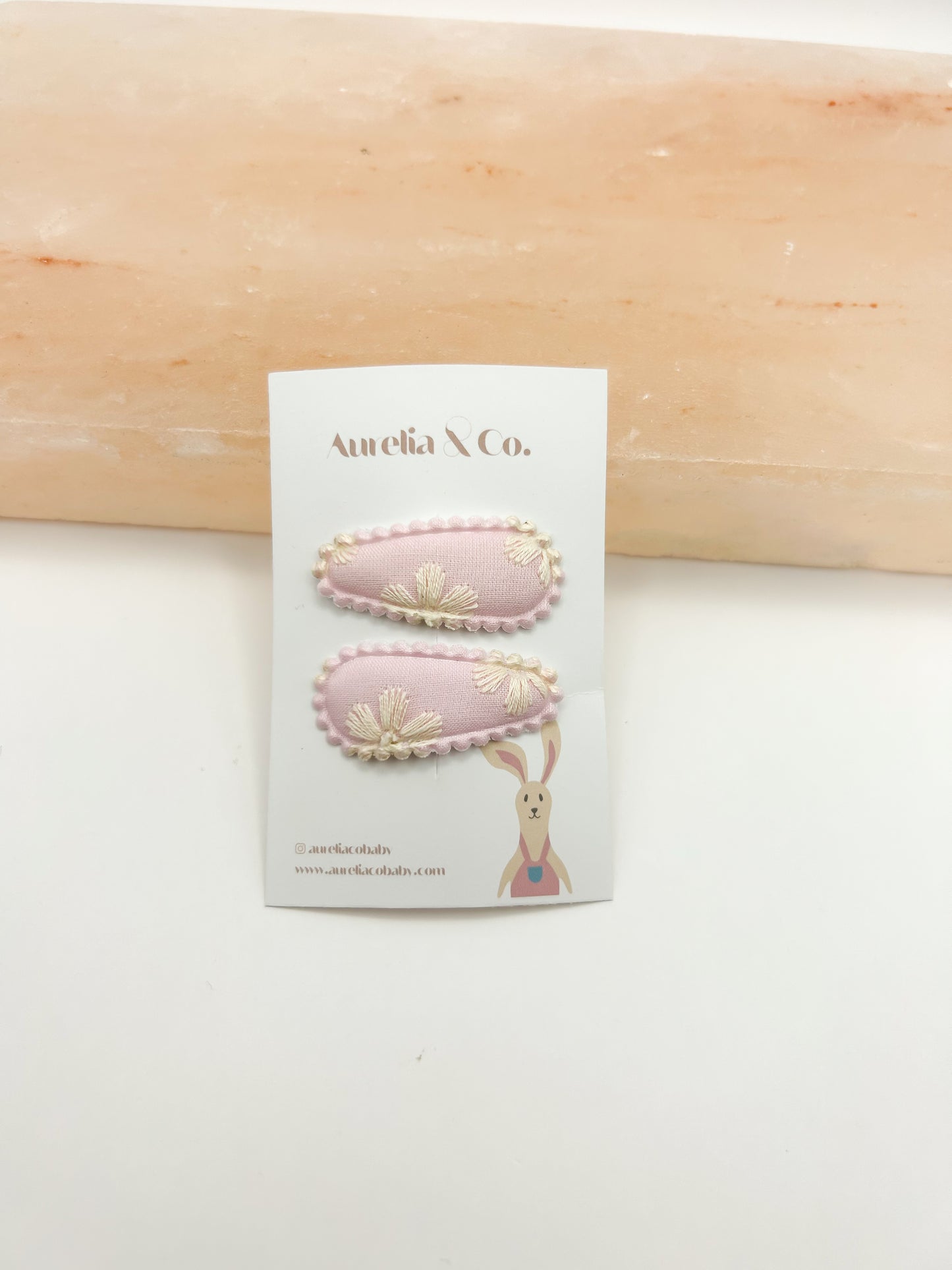 Embroidered Mini Barrettes