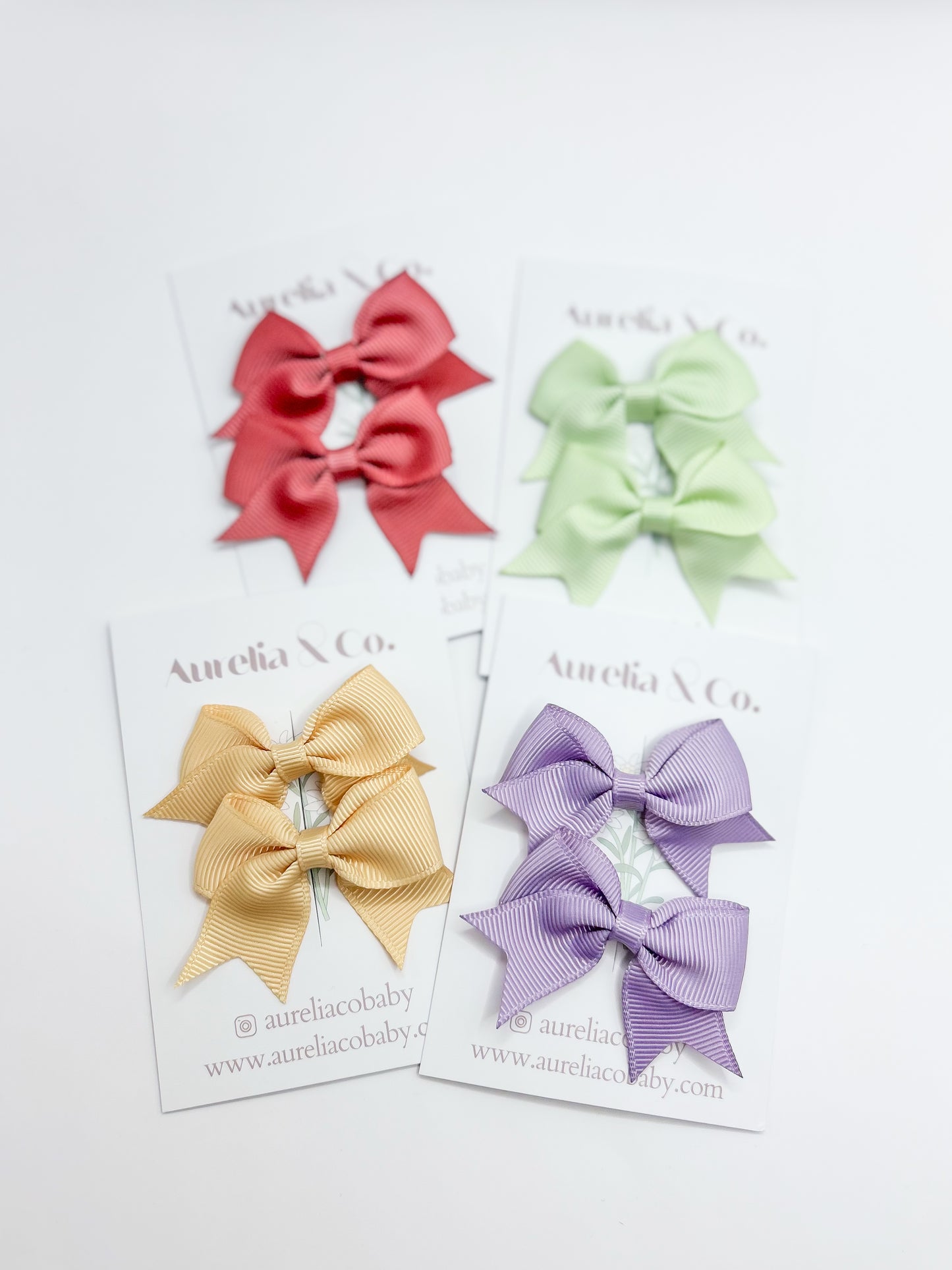 Pigtail Grosgrain Bows