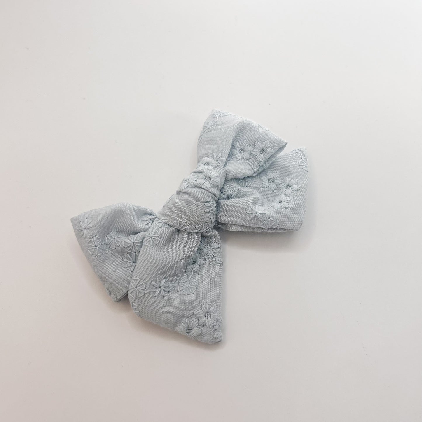 Embroidered Ditsy Flower Bow