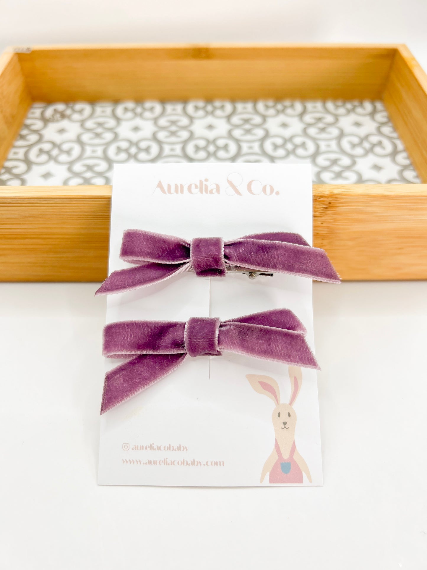 Skinny Velvet Bows