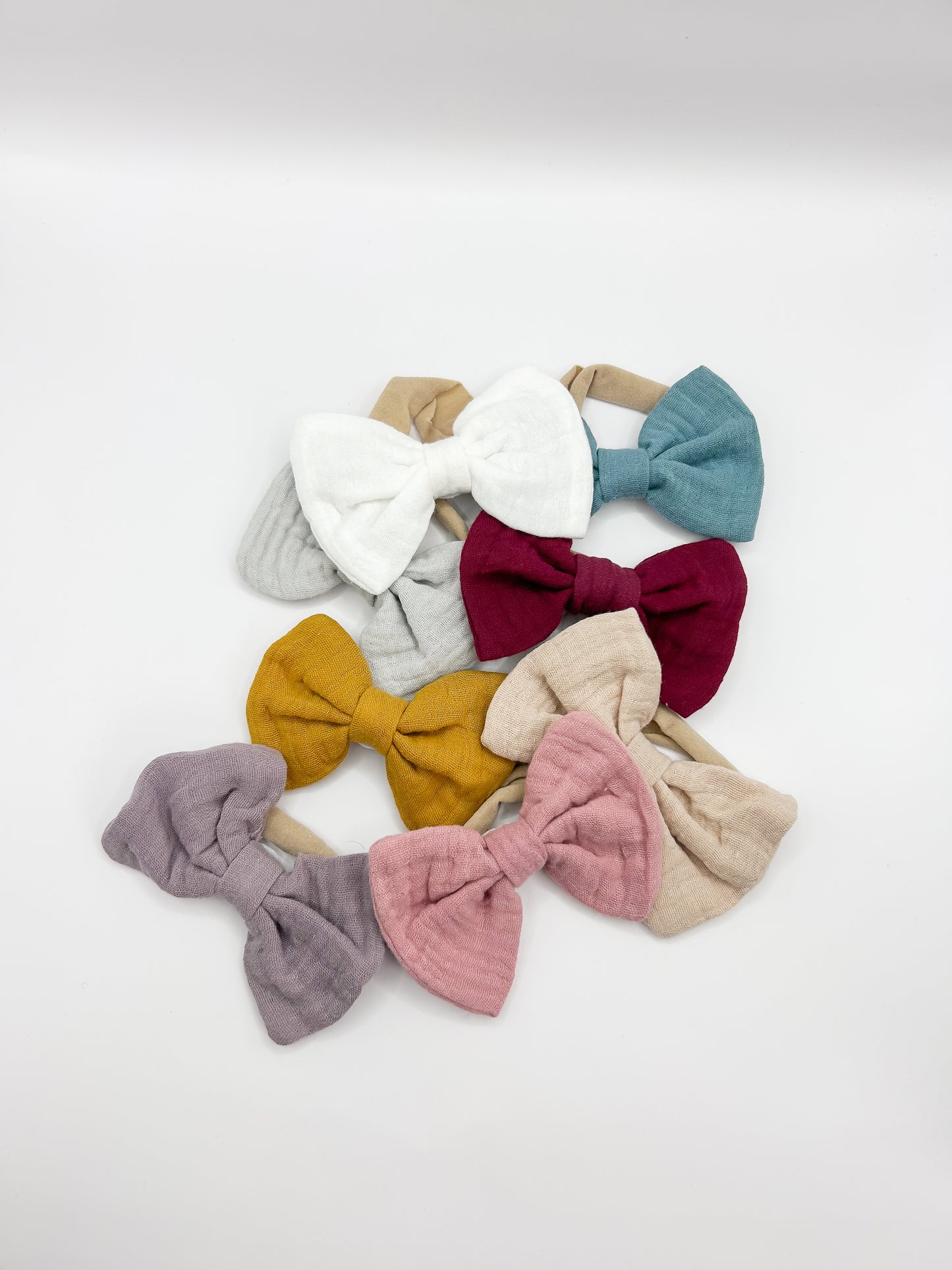 Muslin Bow Headbands
