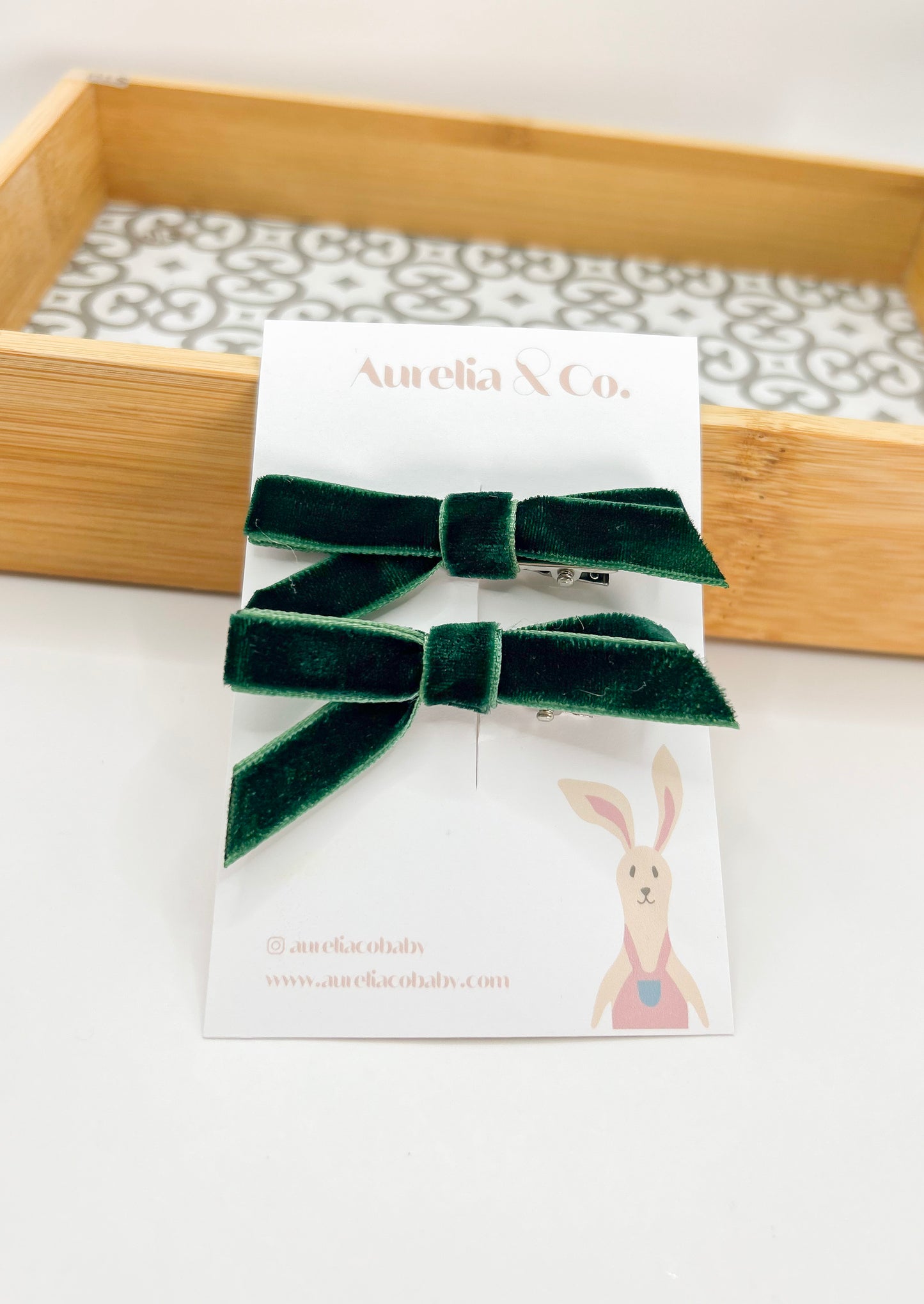 Skinny Velvet Bows