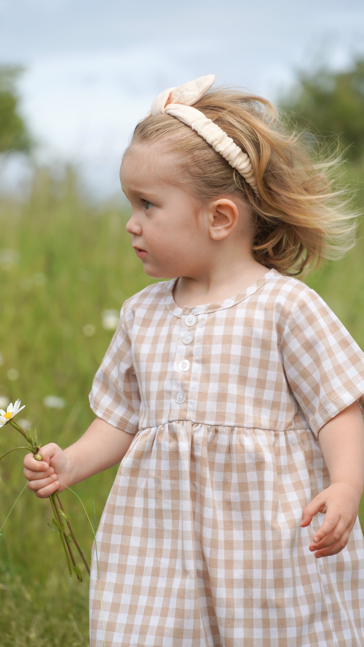 Linen Gingham Dress
