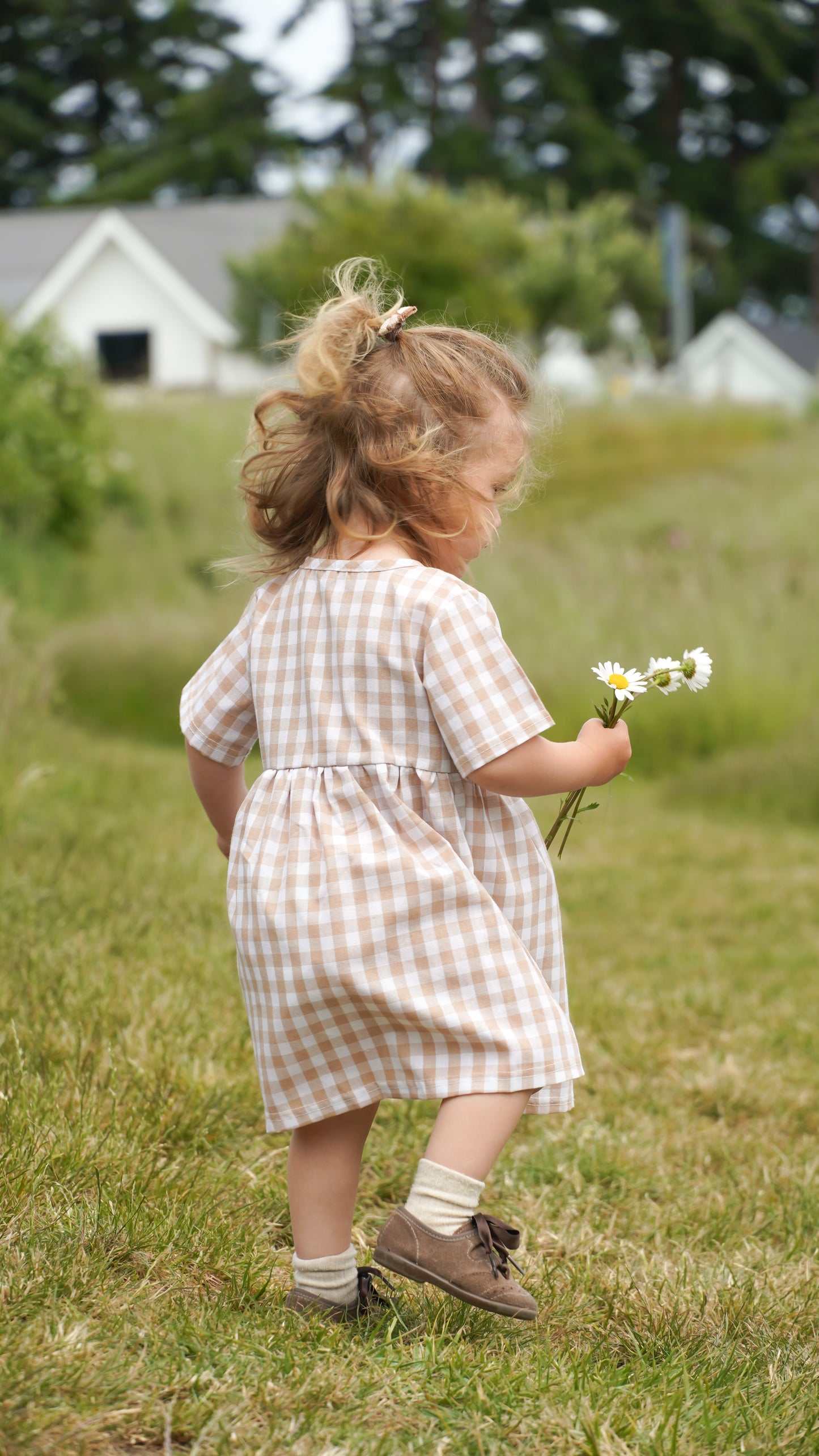 Linen Gingham Dress