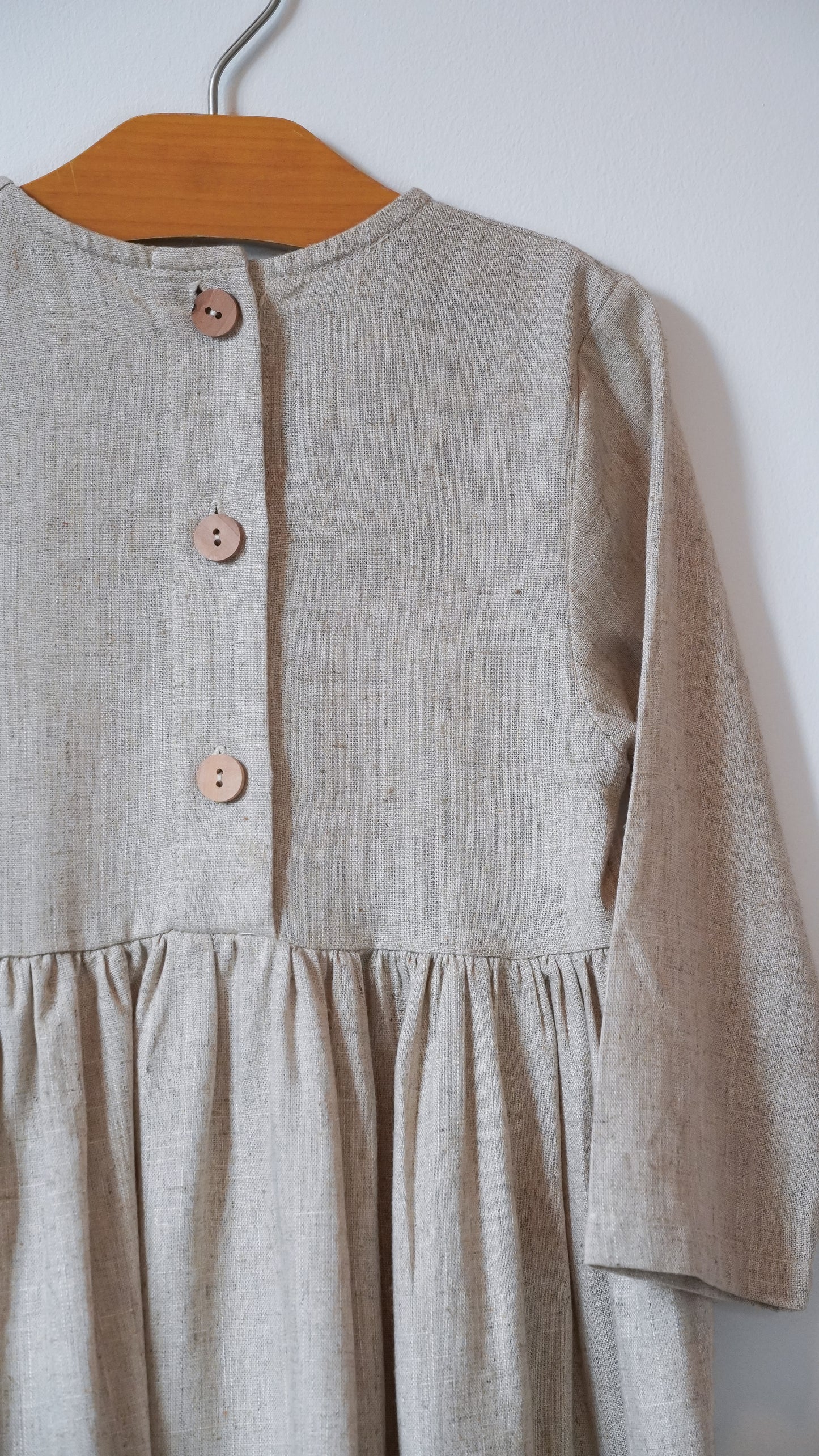 Long Sleeve Linen Dress