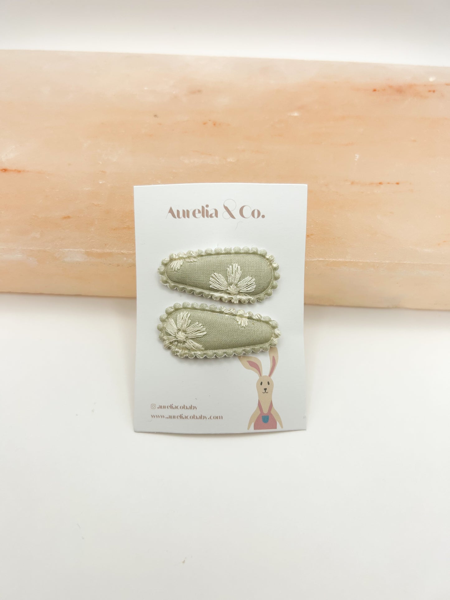 Embroidered Mini Barrettes