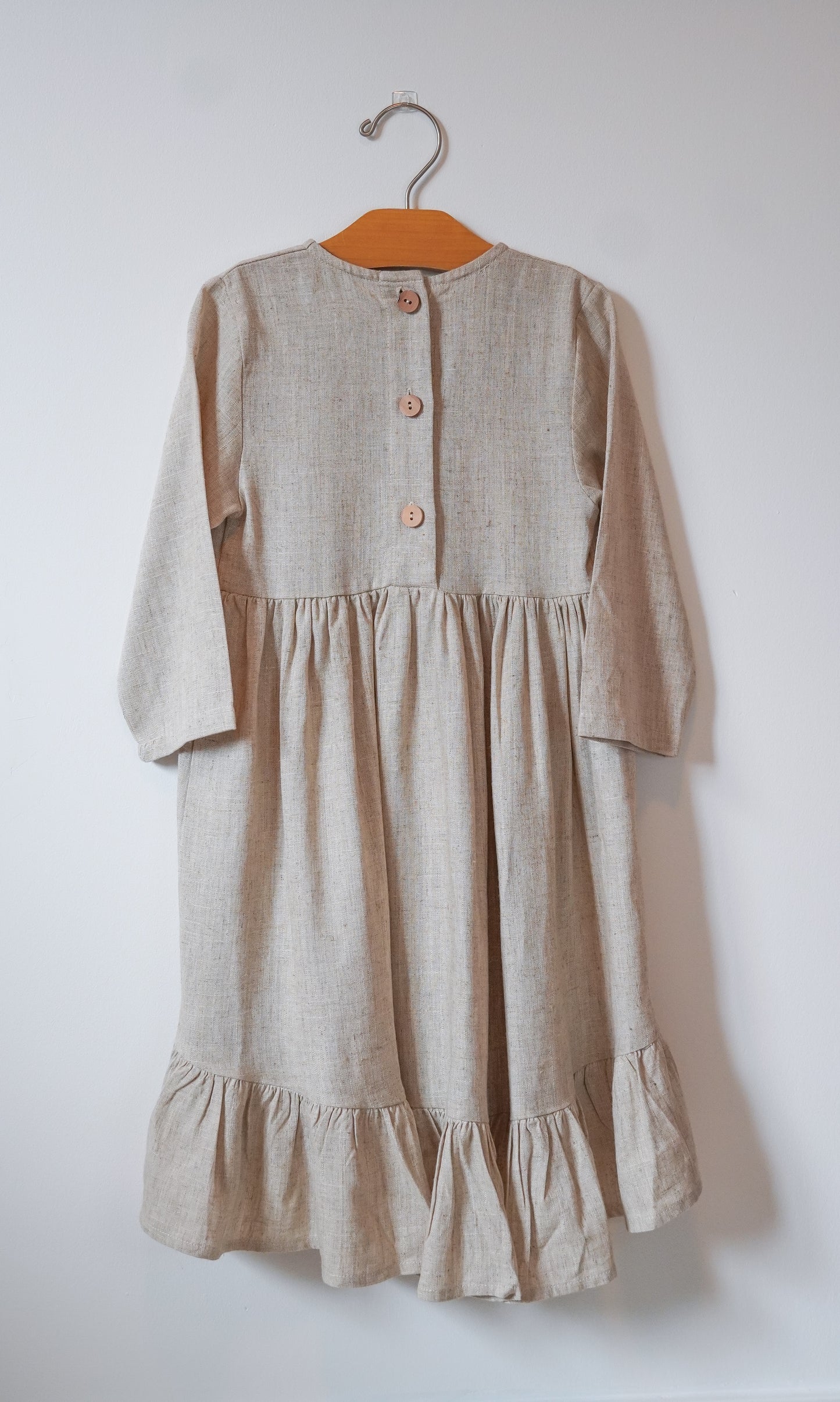 Long Sleeve Linen Dress