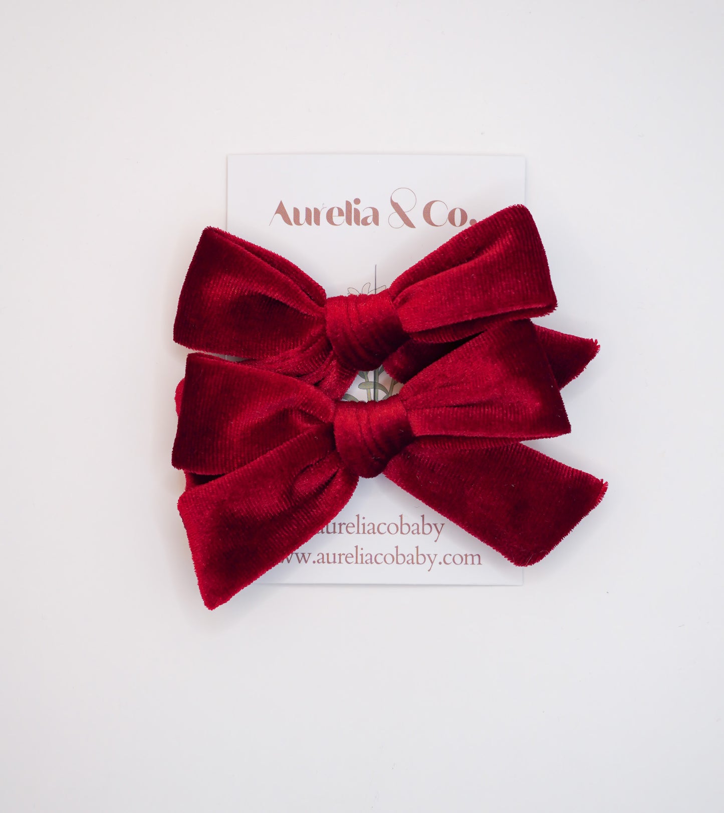 Luxe Velvet Pigtail Hair Bows