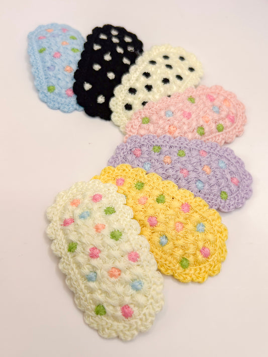 Handcrafted Crochet Hair Barrettes