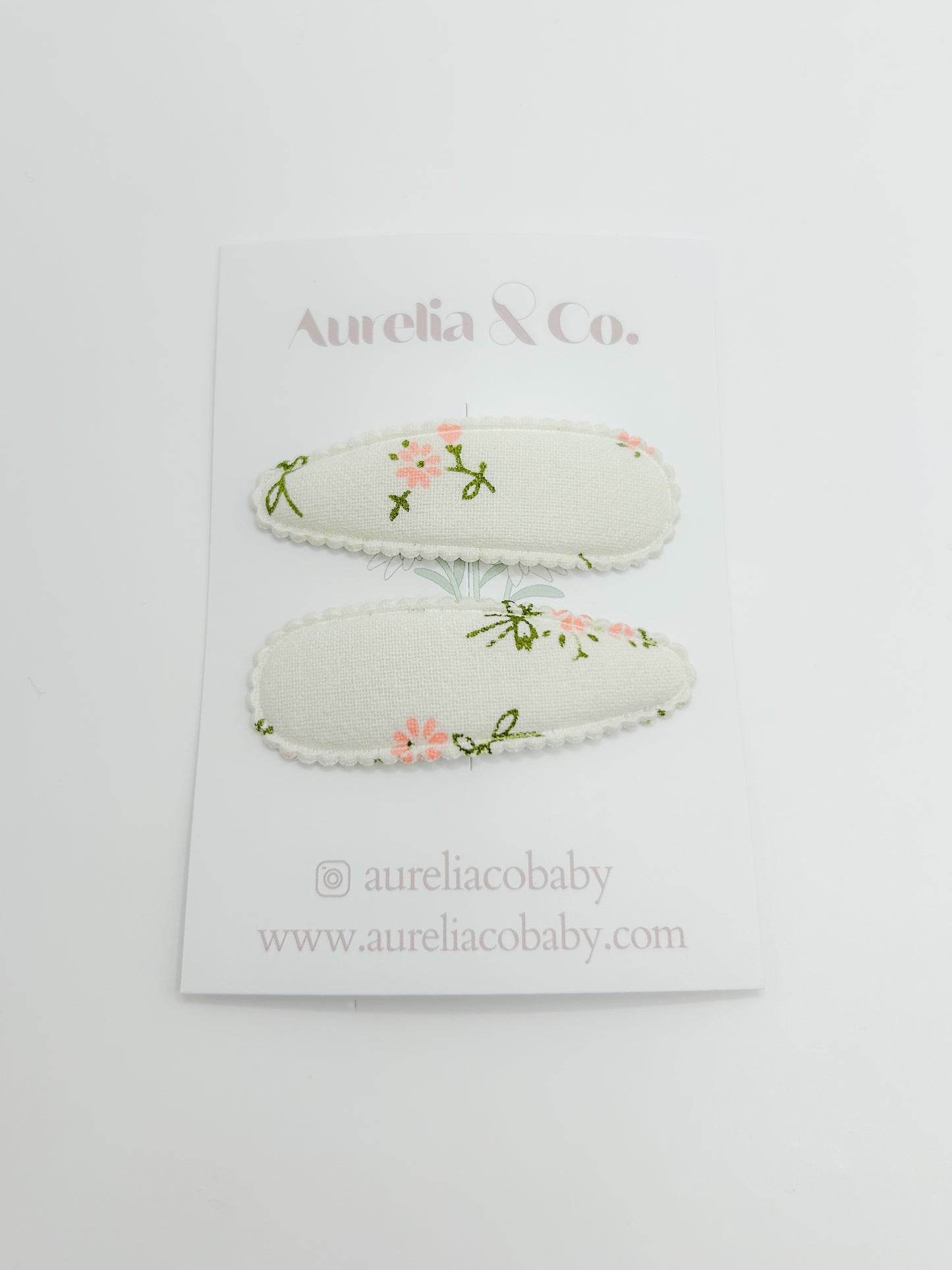 Warm Floral Barrettes