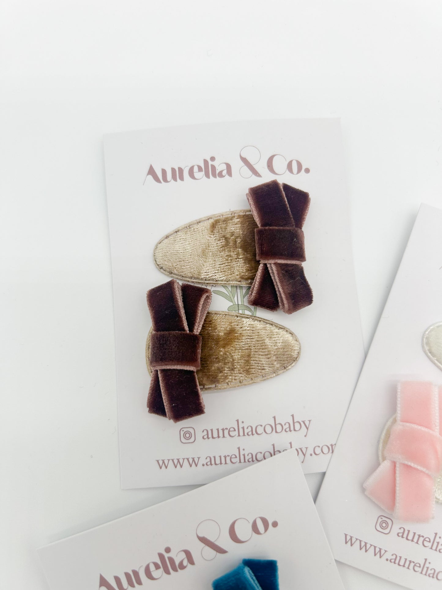 Velvet Mini Barrettes