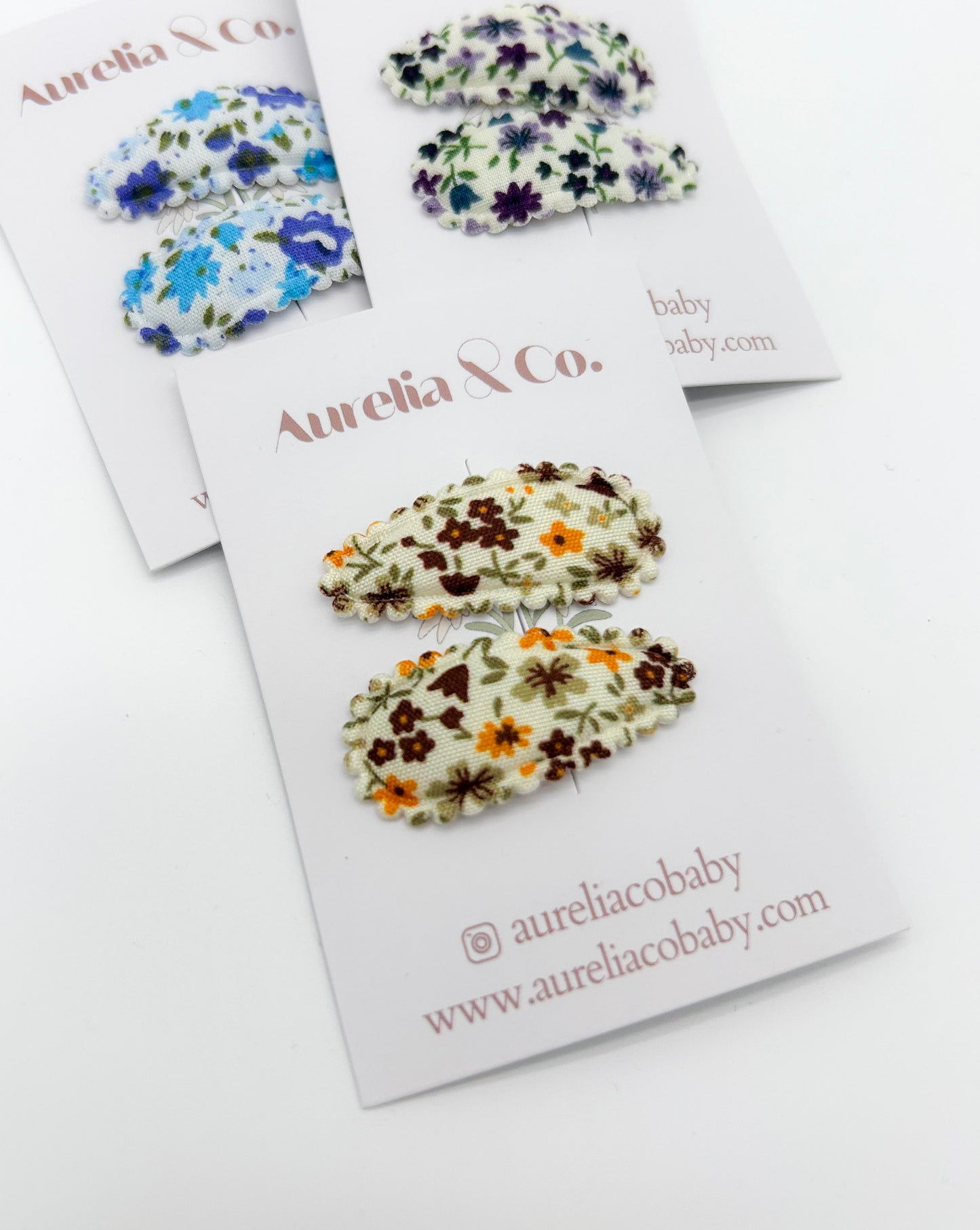 Mini Floral Barrettes