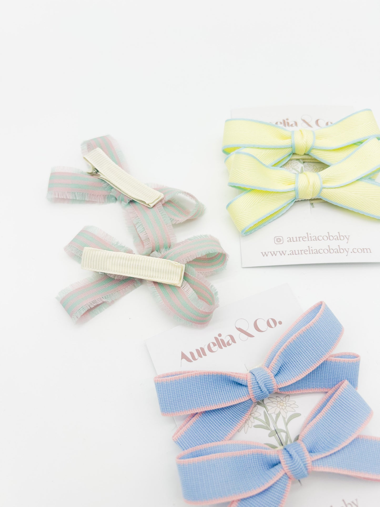 Spring Ribbon Hair Bows