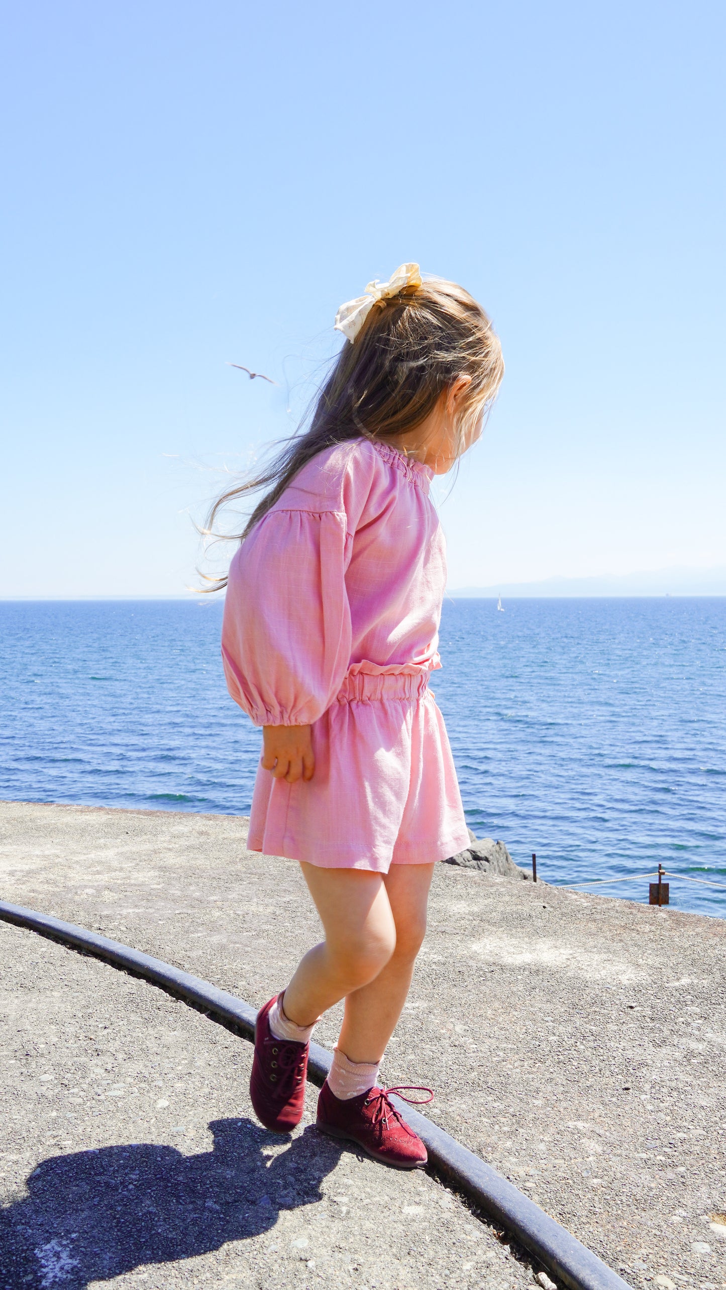 Linen Puff Sleeve Shorts Set