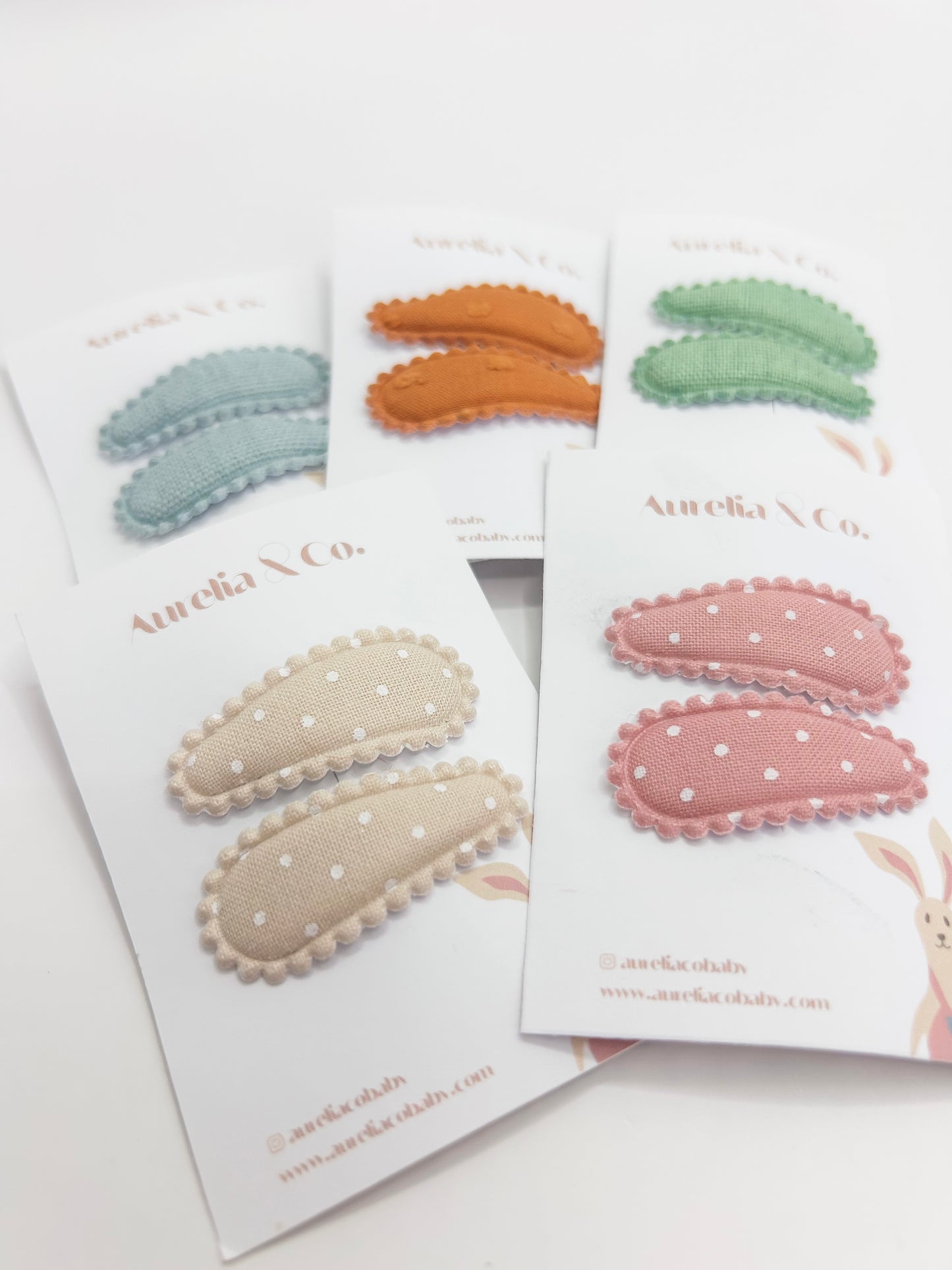 Mini Fabric Barrettes