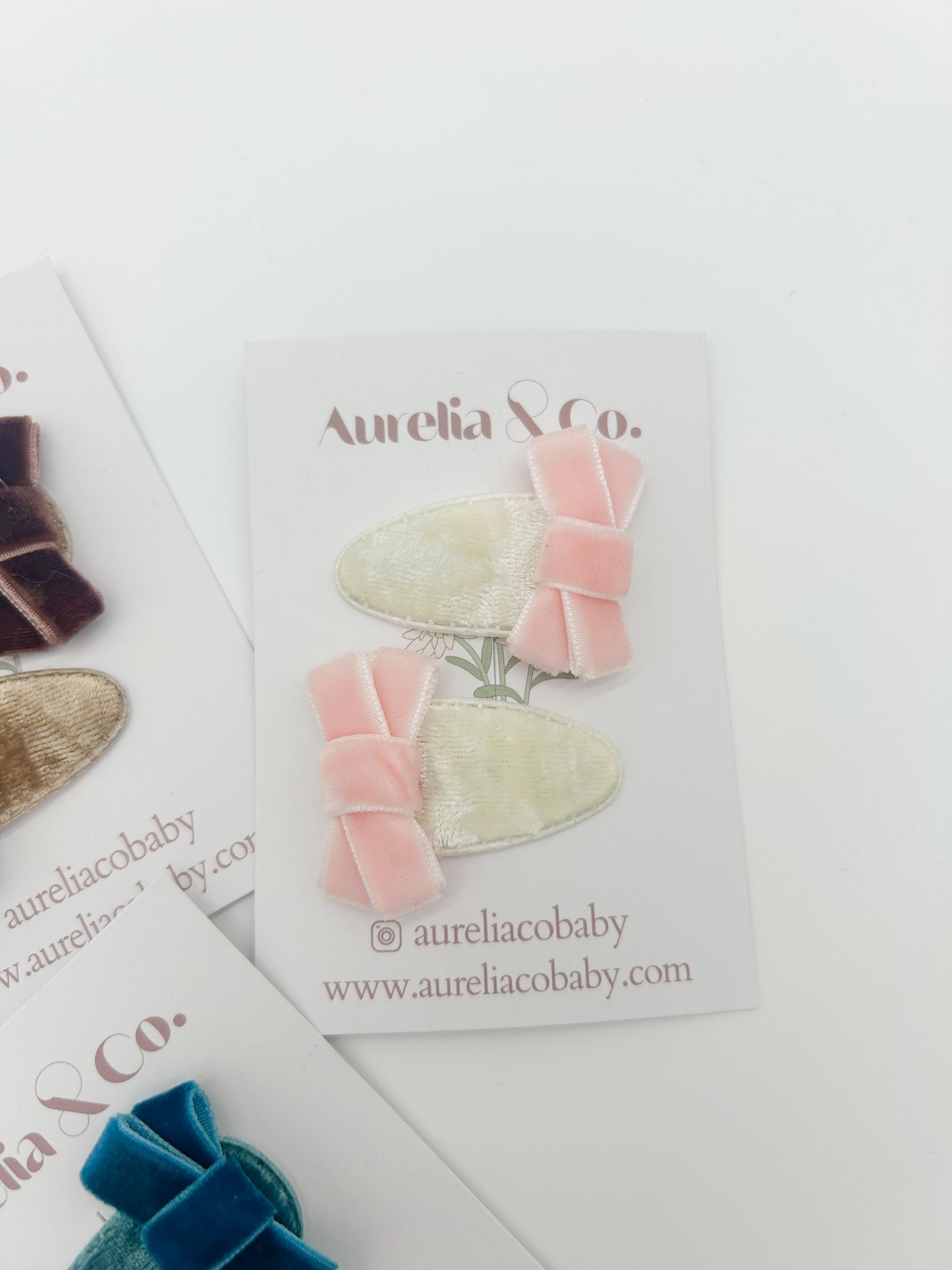 Velvet Mini Barrettes