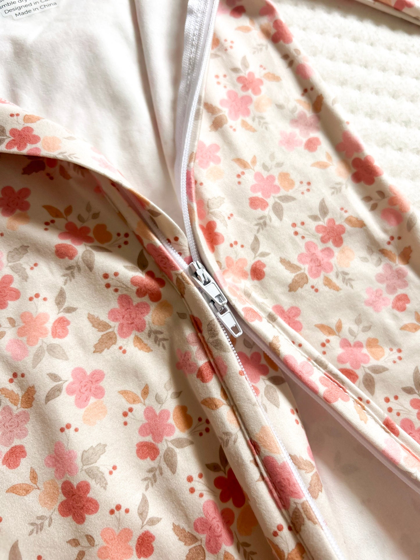 Milk Protein Zip Romper in Ditsy Floral