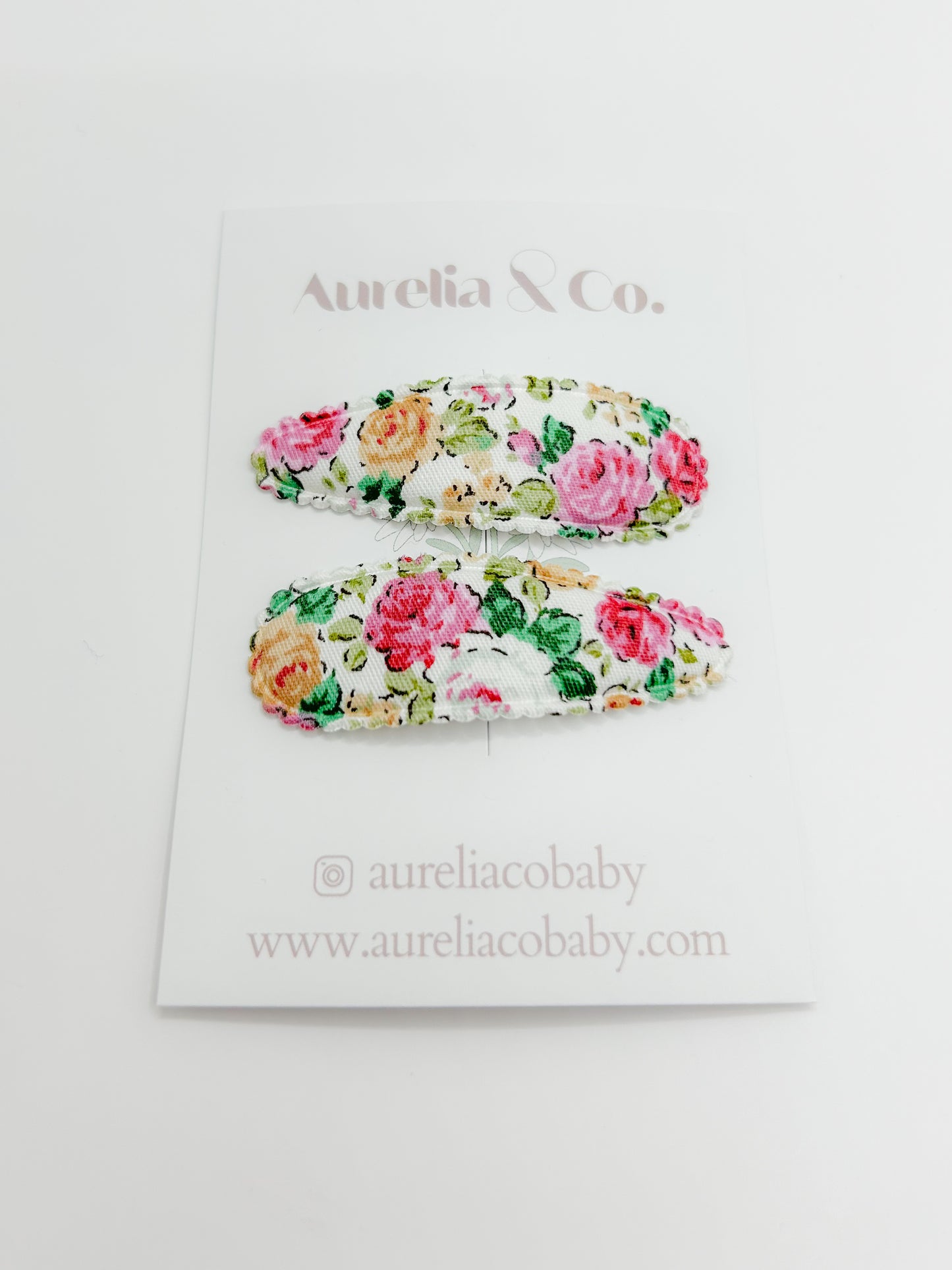 Warm Floral Barrettes