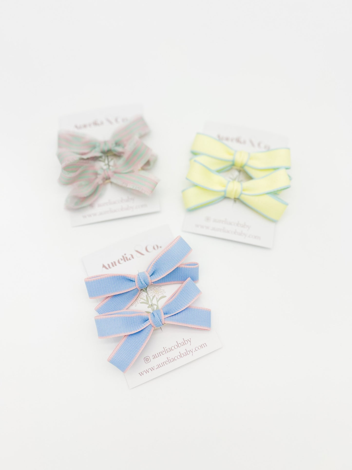 Spring Ribbon Hair Bows