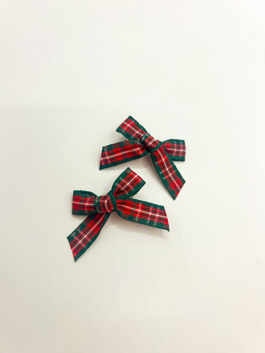Baby & Children's Mini Plaid Bows Christmas 2025